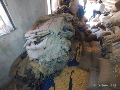 Fire Affected Stock of Jute Bags