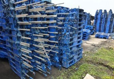 Fire Affected Plastic, M-Type Pallet and Steel Pallets