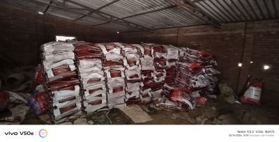 Water Affected Stock of Fish Feed Item