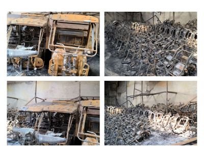 Fire Affected Stock of E-Bikes