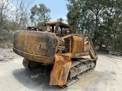 Fire Damaged Komatsu Excavator PC 210