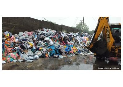 Flood Water Affected Stock of Towel Rolls & Finished Goods Towel