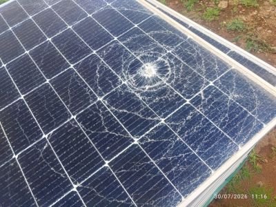 Glass Damaged Solar Modules